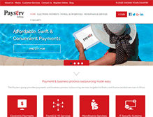 Tablet Screenshot of payservafrica.com